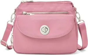 Baggallini Calais Crossbody Bags for Women 9.5"x7" Travel Handbag Purse w/RFID Front Wallet Lightweight Water-Resistant
