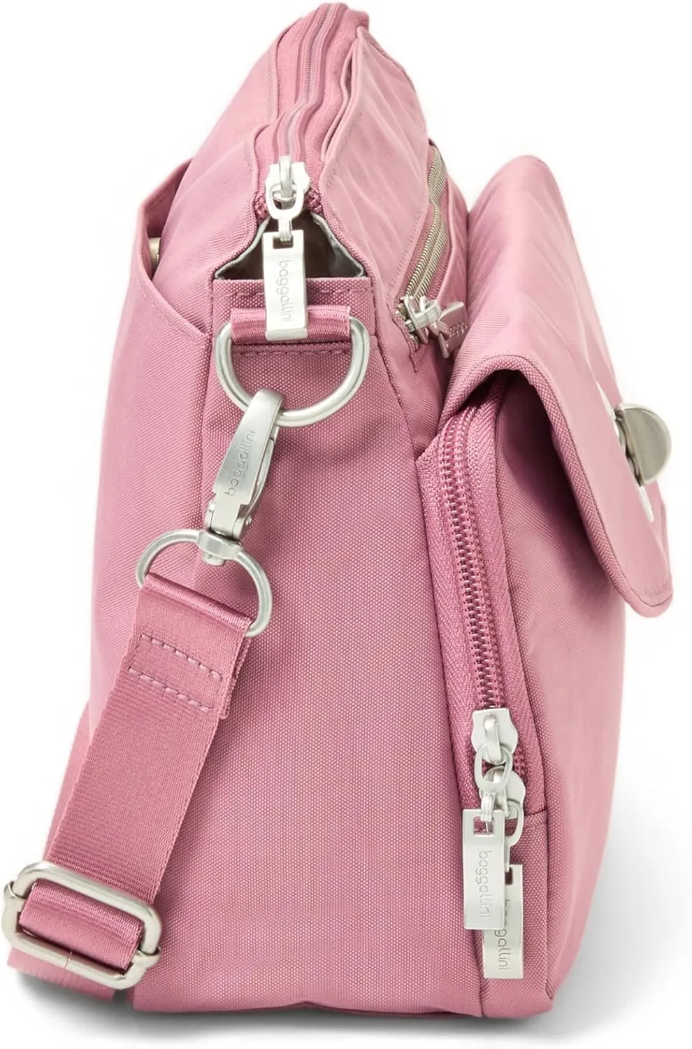 Baggallini Calais Crossbody Bags for Women 9.5"x7" Travel Handbag Purse w/RFID Front Wallet Lightweight Water-Resistant