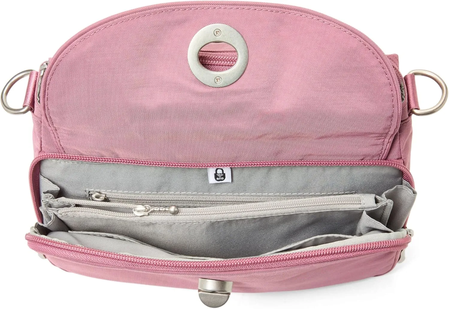 Baggallini Calais Crossbody Bags for Women 9.5"x7" Travel Handbag Purse w/RFID Front Wallet Lightweight Water-Resistant