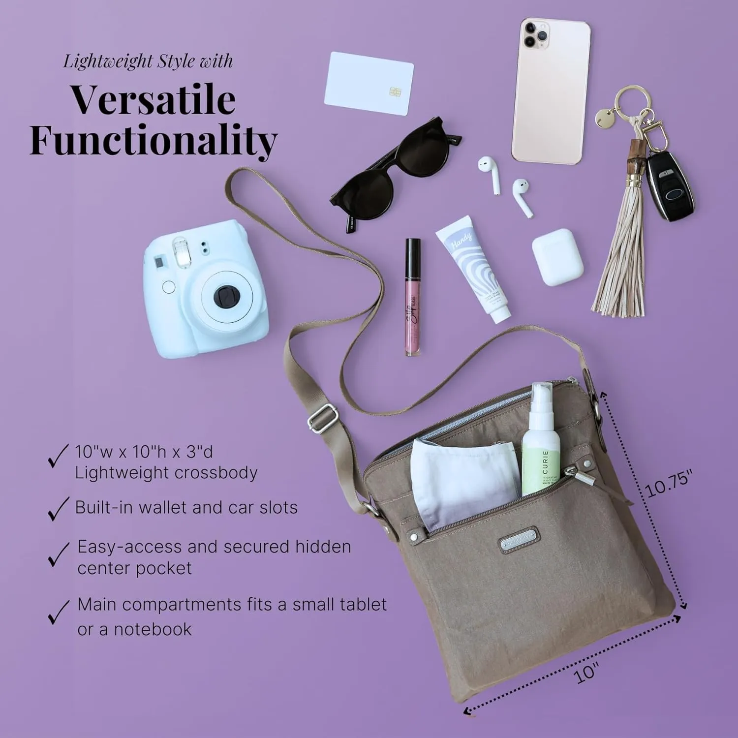 Baggallini Go Bagg with RFID Phone Wristlet