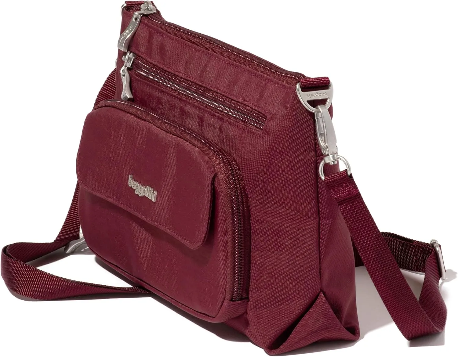 Baggallini Original Everyday 11x 7.5 Crossbody Bags for Women RFID Protected Lightweight Nylon Zippered Travel Purse