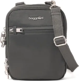 Baggallini Securtex® Anti-theft Mini Everything Crossbody Bag, 6.3"x8.25" Rfid, Locking Zippers & Cut-resistant Strap