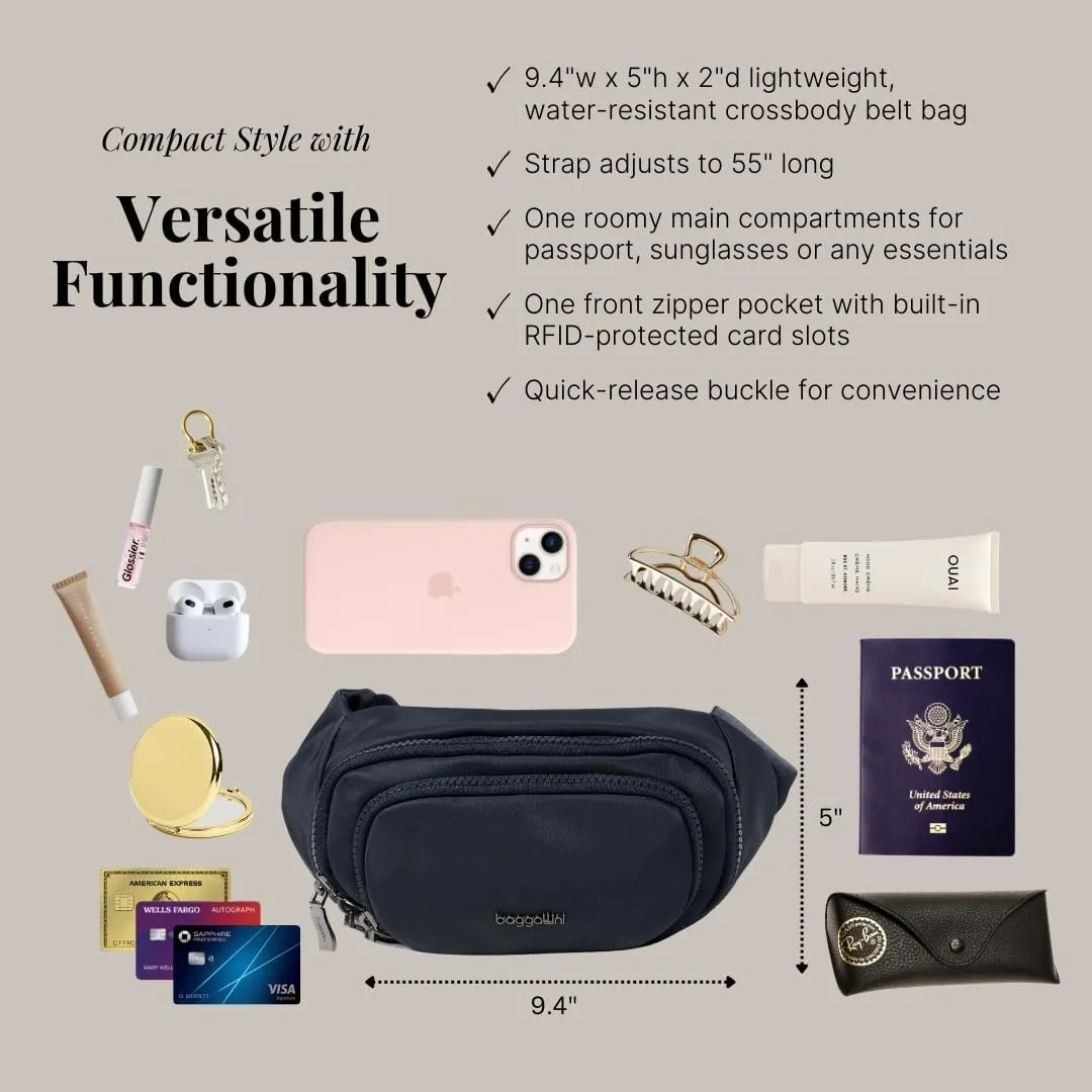 Baggallini Women's On The Go Belt Bag Waist Pack