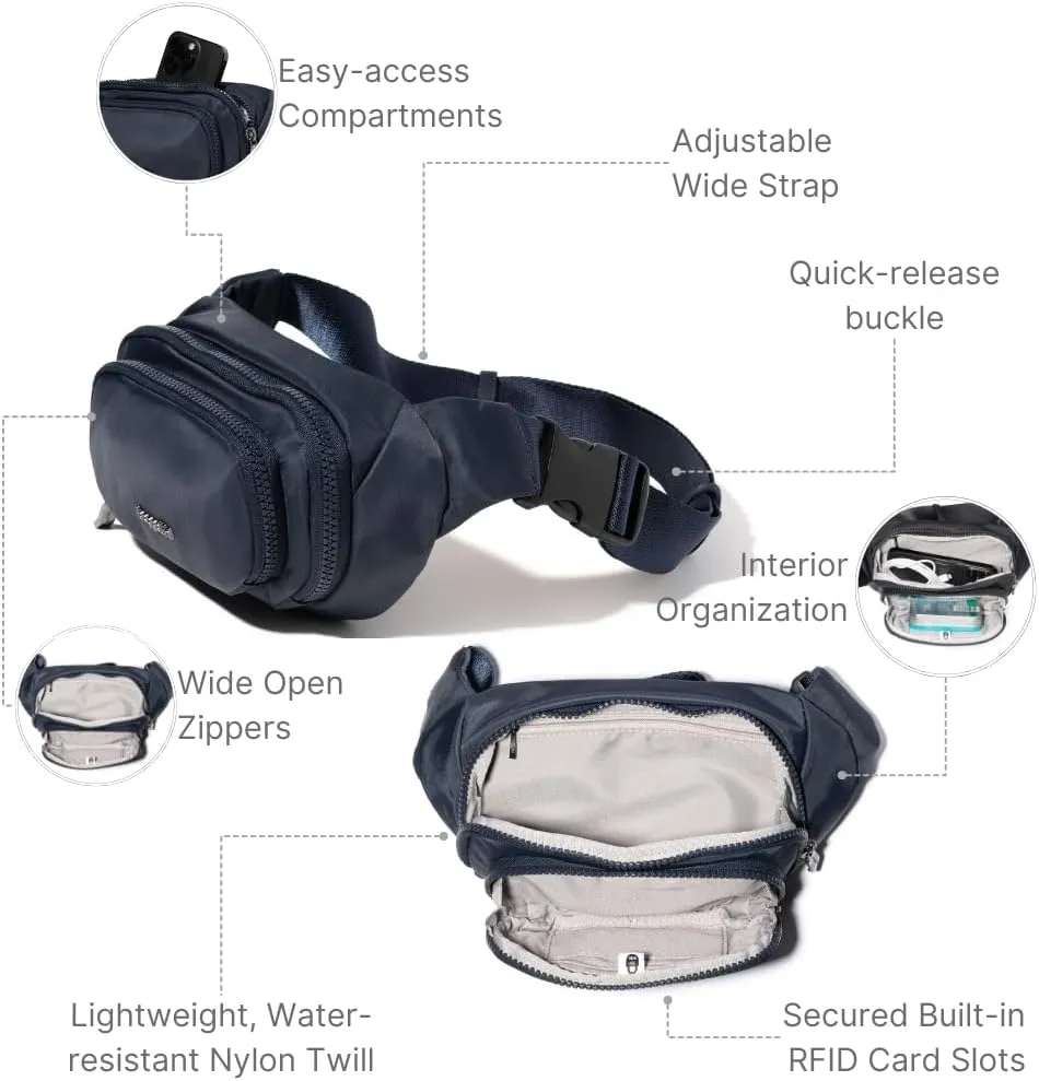 Baggallini Women's On The Go Belt Bag Waist Pack