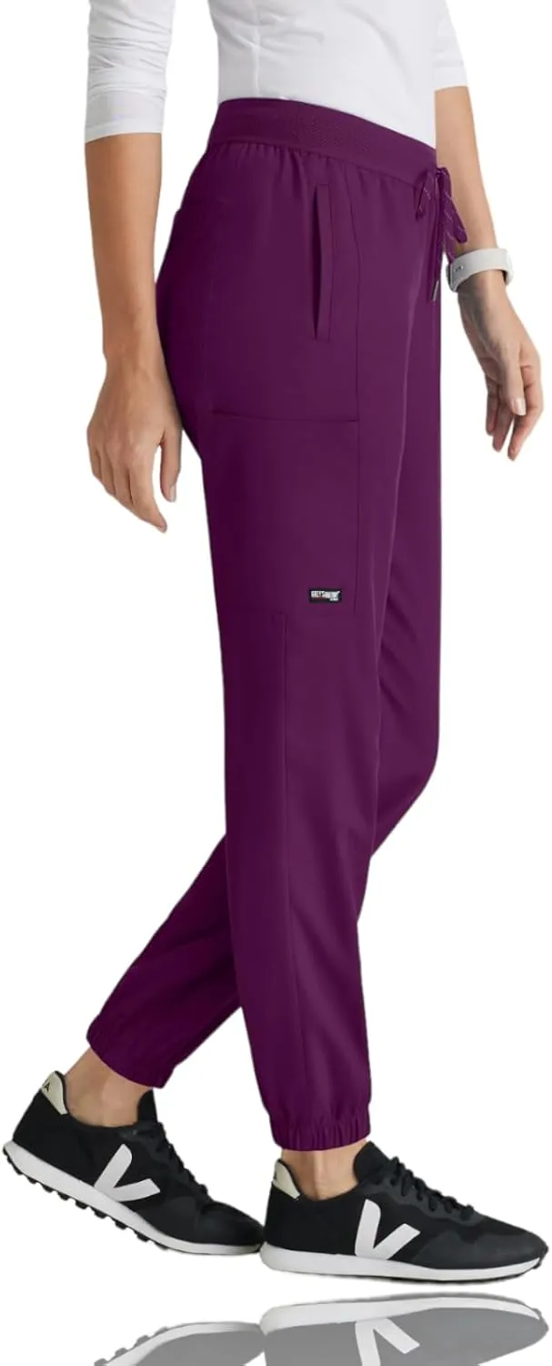 BARCO Grey's Anatomy Spandex Stretch Direct - Dash Scrub Jogger for Women, Elastic Waist Yoga Style Women's Scrub Pant