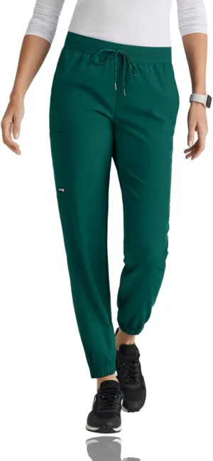 BARCO Grey's Anatomy Spandex Stretch Direct - Dash Scrub Jogger for Women, Elastic Waist Yoga Style Women's Scrub Pant