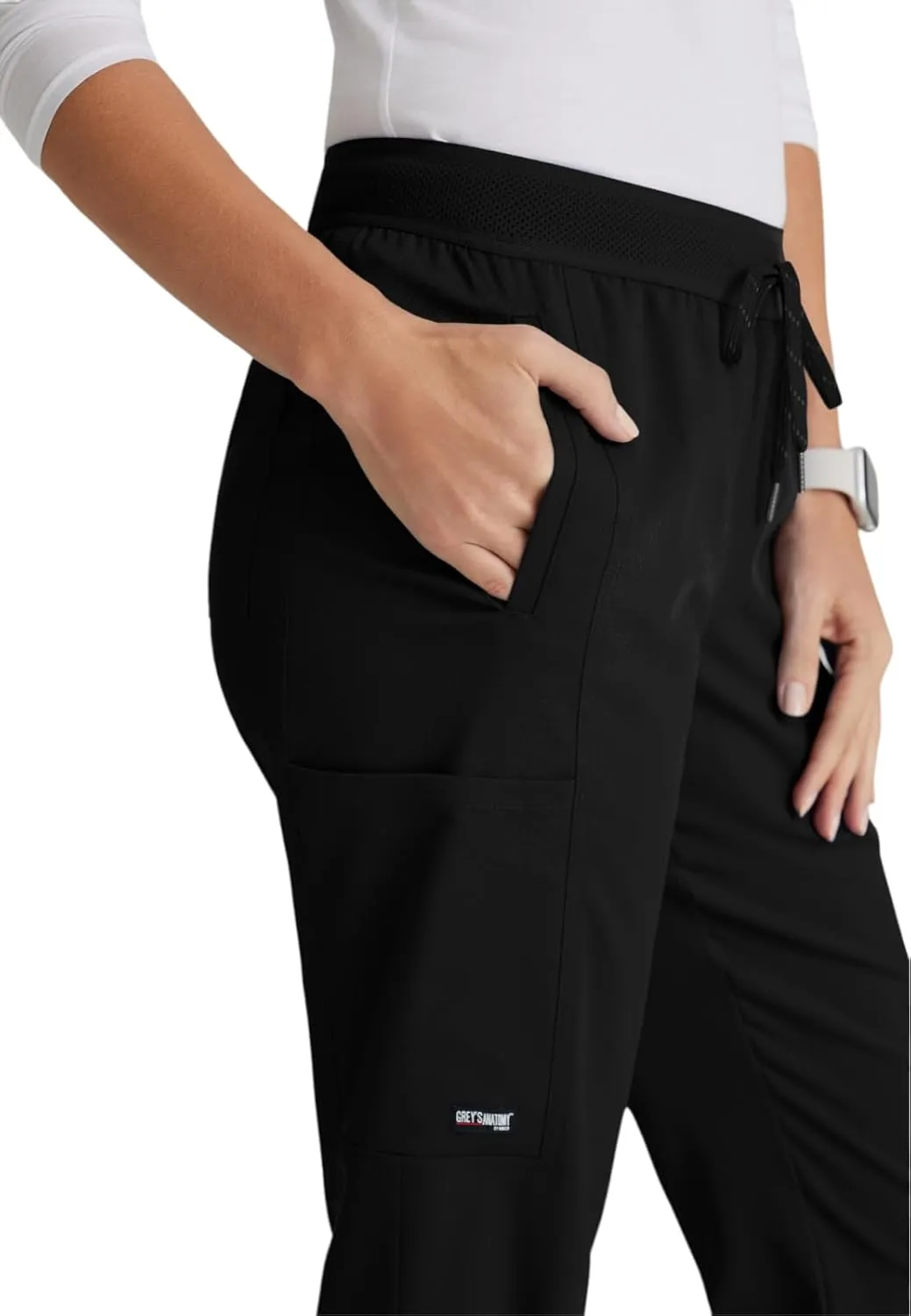 BARCO Grey's Anatomy Spandex Stretch Direct - Dash Scrub Jogger for Women, Elastic Waist Yoga Style Women's Scrub Pant