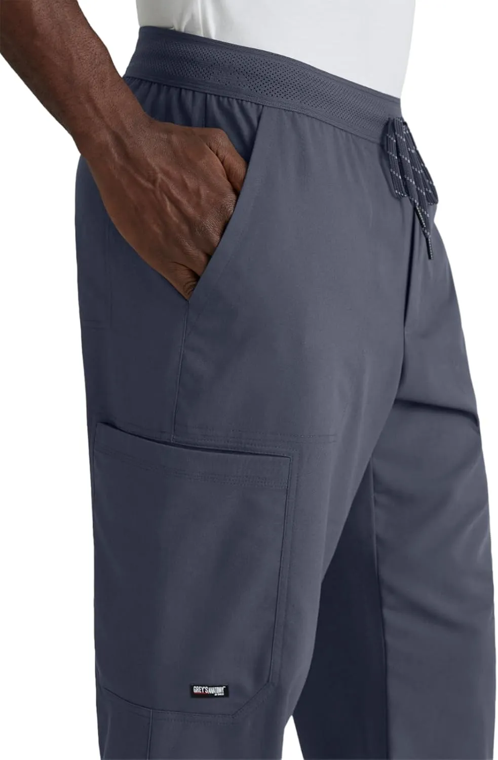 BARCO Grey's Anatomy Spandex Stretch Direct - Striker Scrub Jogger for Men, Elastic Waist Band Men's Scrub Pant