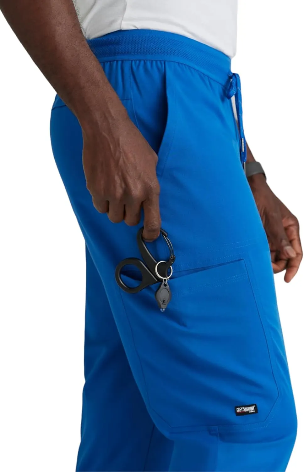 BARCO Grey's Anatomy Spandex Stretch Direct - Striker Scrub Jogger for Men, Elastic Waist Band Men's Scrub Pant