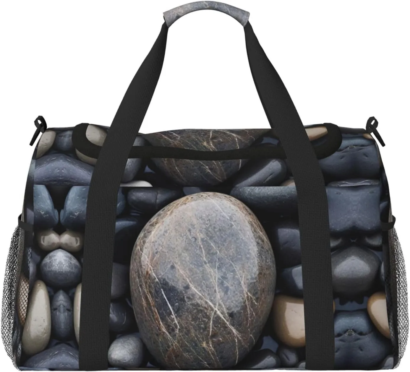 Beach Stone print Personal Item Bag Carry on Bag Underseat Travel Duffel Bags Gym Carry On Sports Bags
