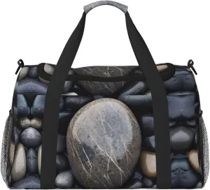 Beach Stone print Personal Item Bag Carry on Bag Underseat Travel Duffel Bags Gym Carry On Sports Bags