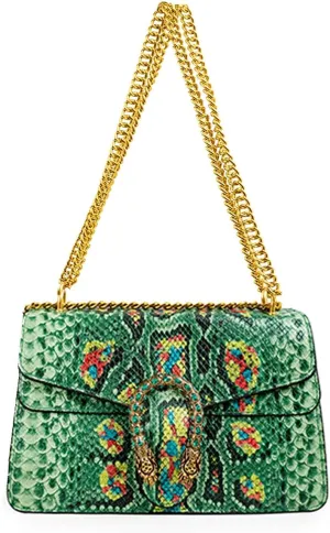 Bealin Women's Crossbody Shoulder Bag Retro Snake Print Square Satchel Handbag Chain Strap Clutch Leather Bag