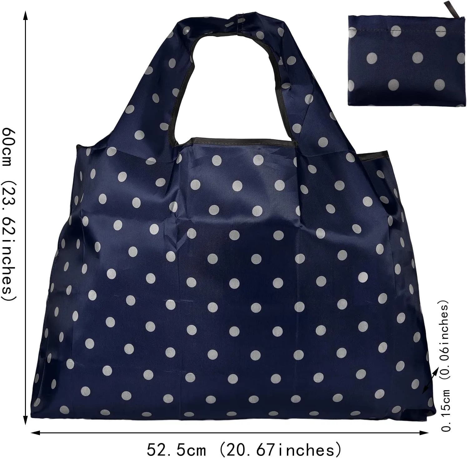 BEEFLYING Foldable Eco-Friendly Nylon Grocery Bags Foldable Reusable Waterproof Shopping Tote Bags