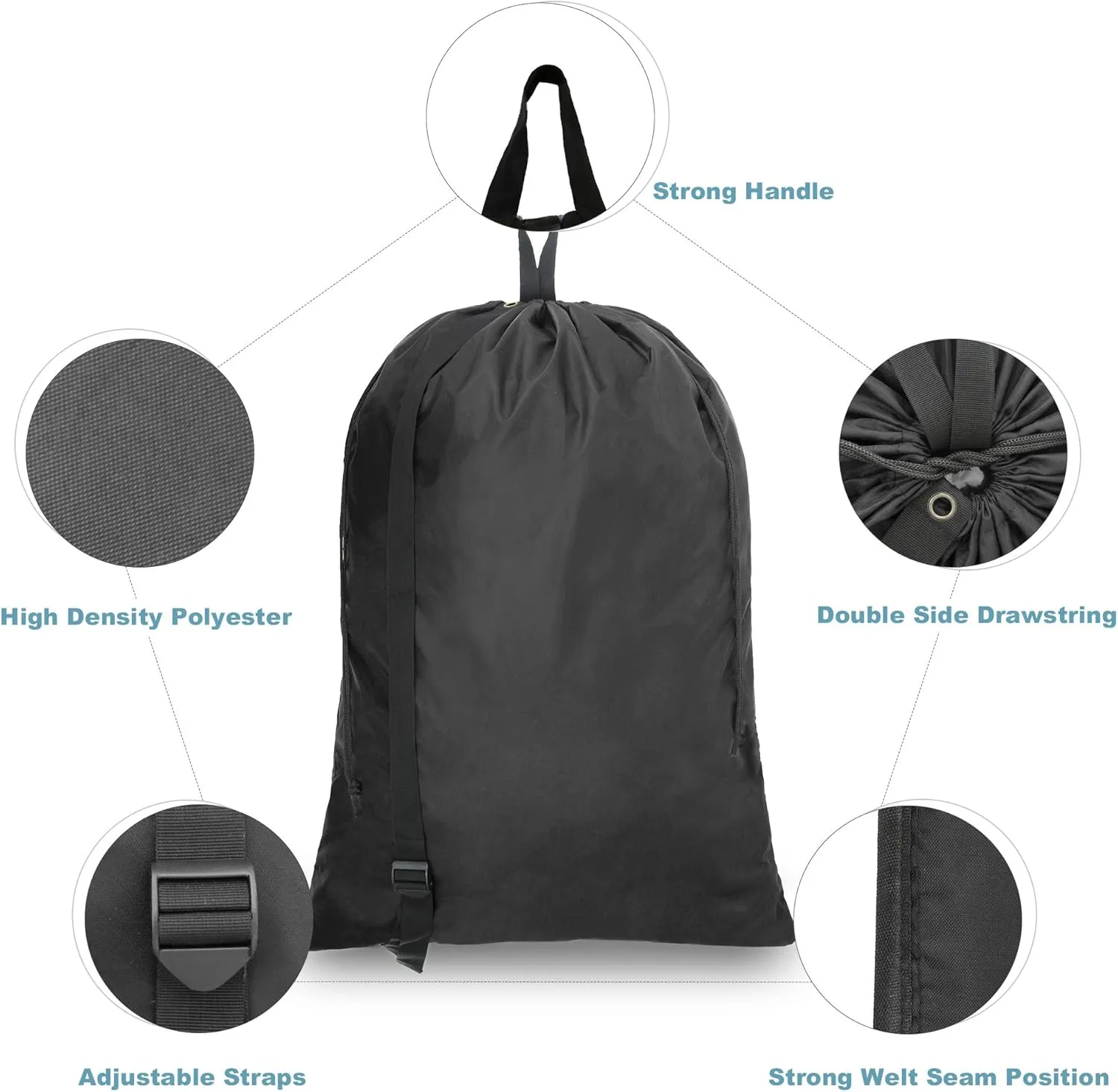 BeeGreen Laundry Backpack Bag Extra Large Heavy Duty