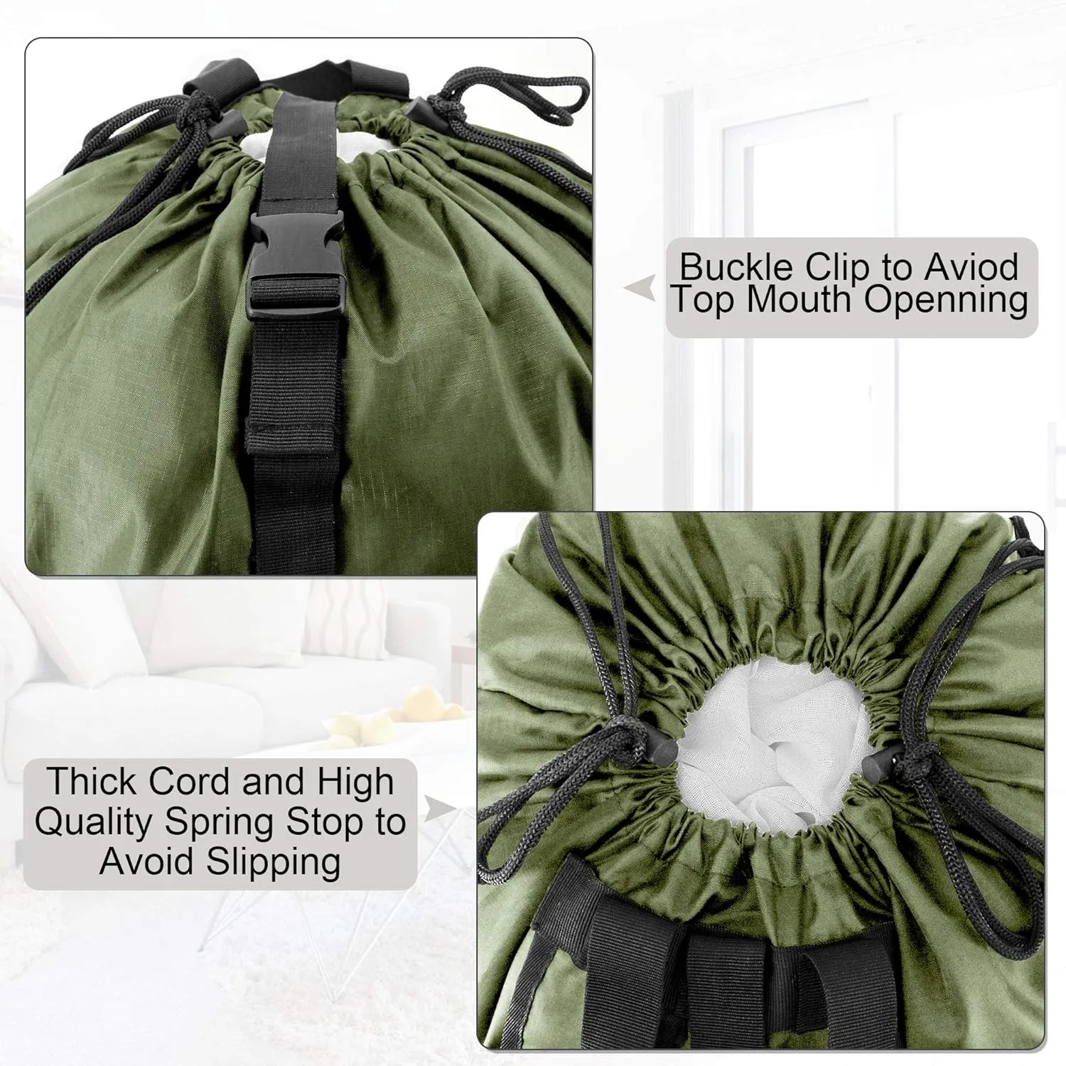 BeeGreen Laundry Backpack Bag Extra Large Heavy Duty
