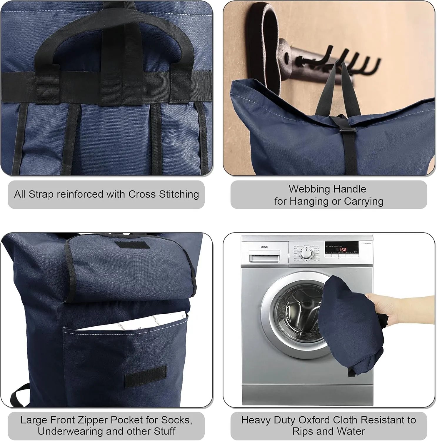 BeeGreen Laundry Backpack Bag Extra Large Heavy Duty