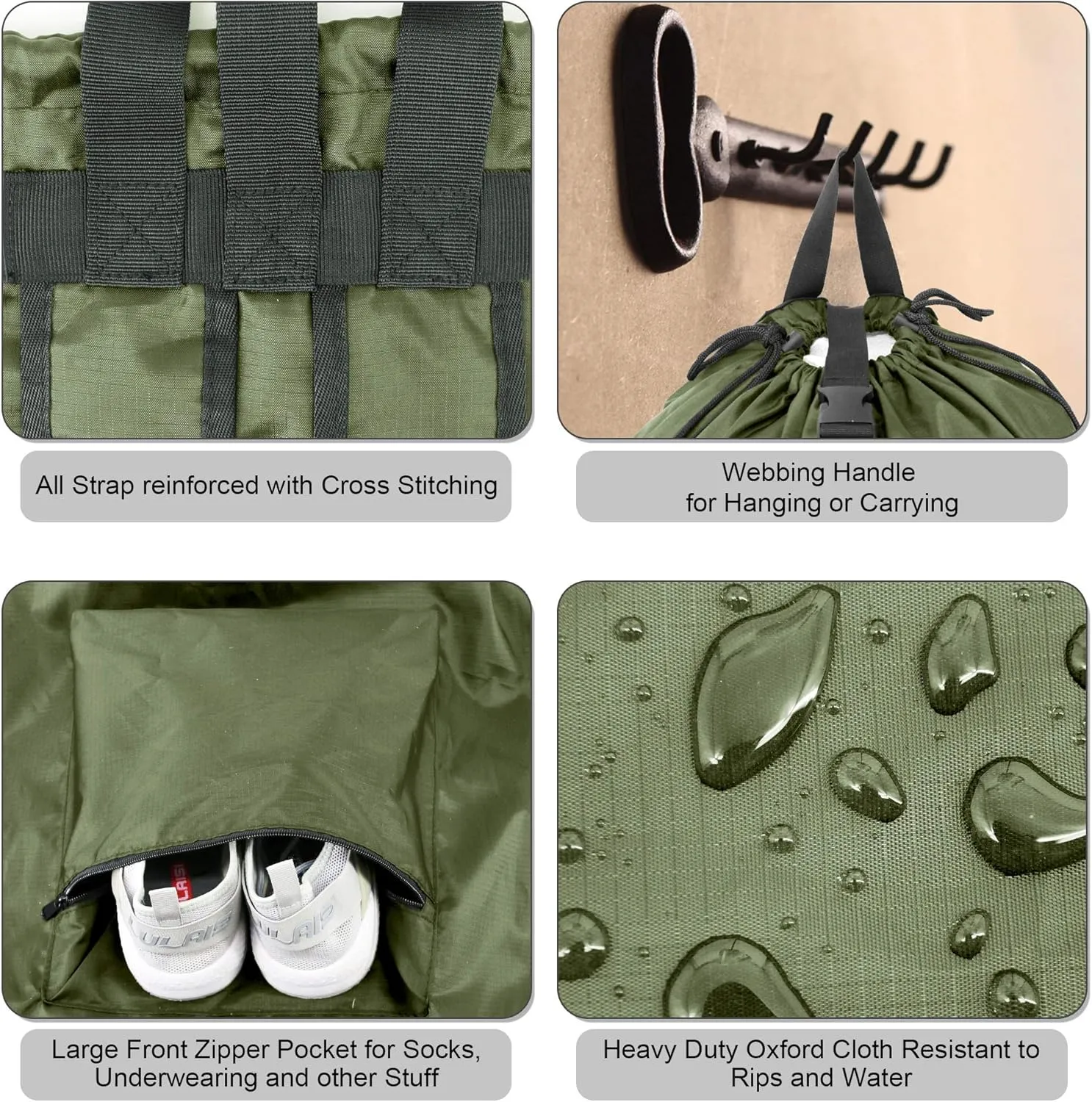 BeeGreen Laundry Backpack Bag Extra Large Heavy Duty