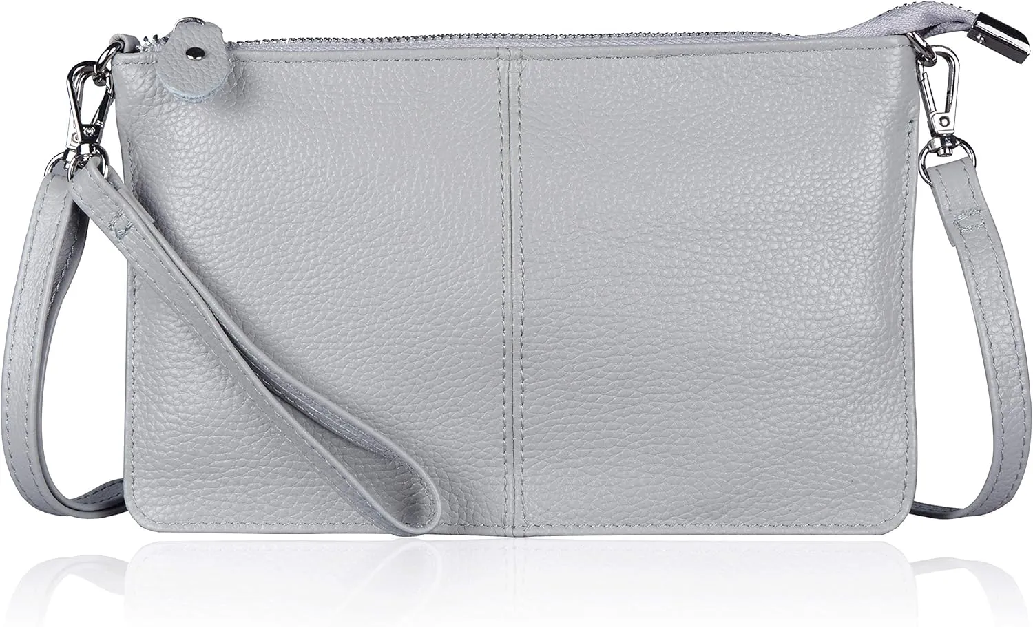 befen Genuine Leather Wristlet Clutch Wallet Purses Small Crossbody Bags for Women with RFID Blocking Card Slots