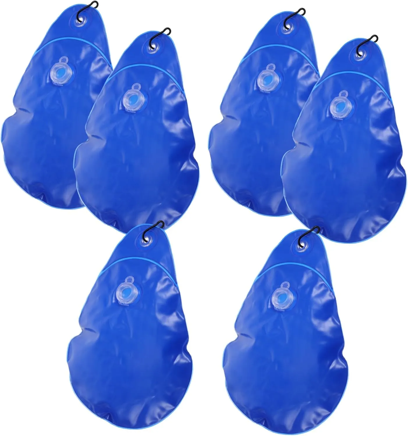 BESPORTBLE Pool Cover Water Bags 6-Pack Heavy Duty Weights for Above Ground Pool Easy to Install Hooks