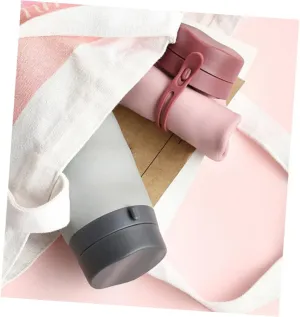 BESPORTBLE Travel Mug 600ml Collapsible Silicone Bottle Leakproof Sports Flask Folding Cup for Hiking Camping Outdoor Activities