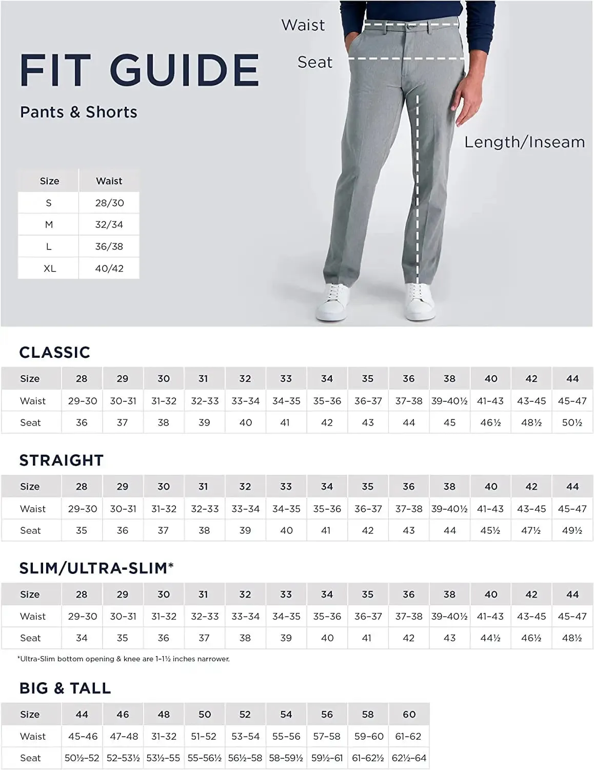 Big Men's Expandable Waist Shorts- Pleated Front