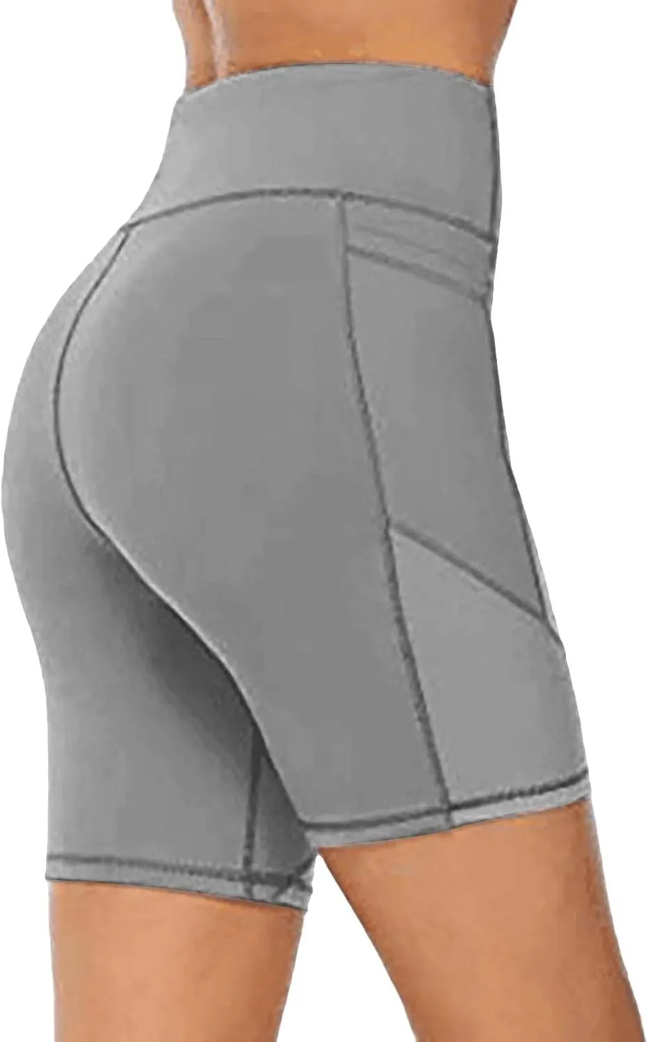 Biker Shorts for Women Women's High Waist Yoga Short Abdomen Training Running Yoga Pants Active Exercise Fitness