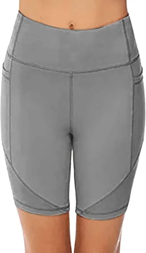 Biker Shorts for Women Women's High Waist Yoga Short Abdomen Training Running Yoga Pants Active Exercise Fitness