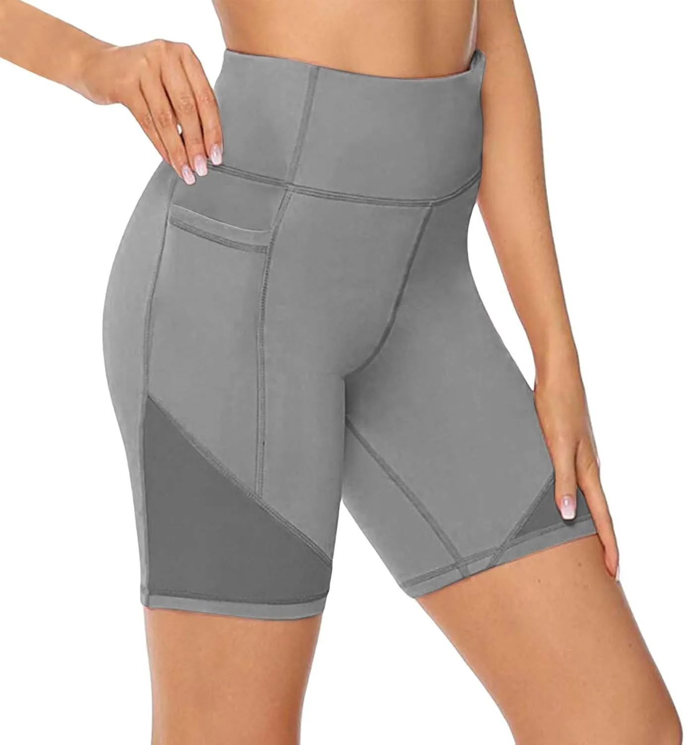 Biker Shorts for Women Women's High Waist Yoga Short Abdomen Training Running Yoga Pants Active Exercise Fitness