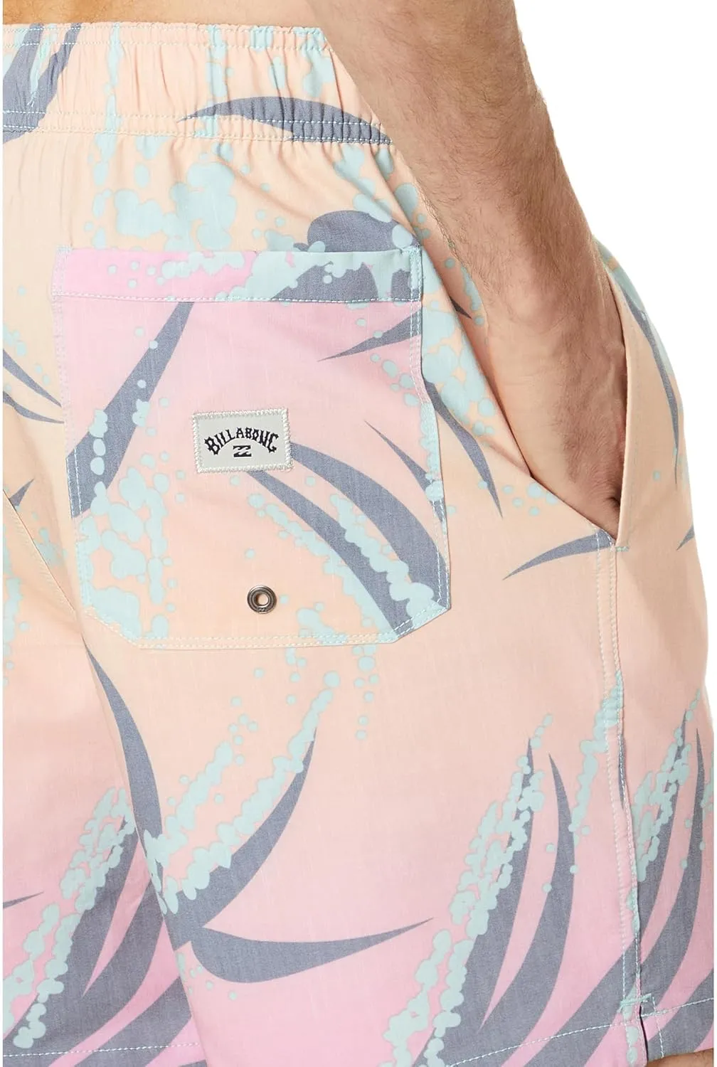 Billabong Men's Standard Elastic Waist Stretch Sundays Layback Boardshort Swim Short Trunk, 17 Inch Outseam