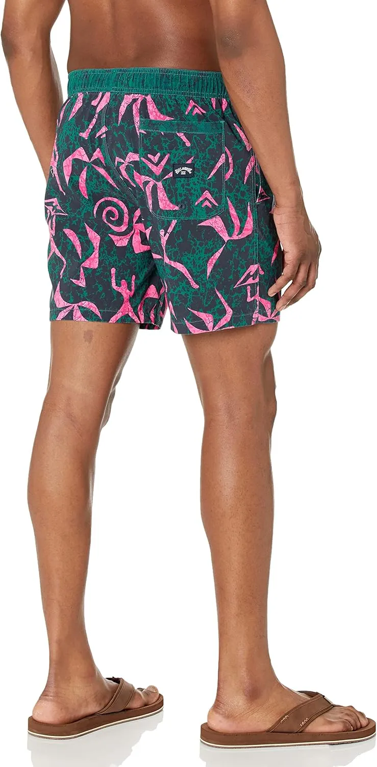 Billabong Men's Standard Elastic Waist Stretch Sundays Layback Boardshort Swim Short Trunk, 17 Inch Outseam