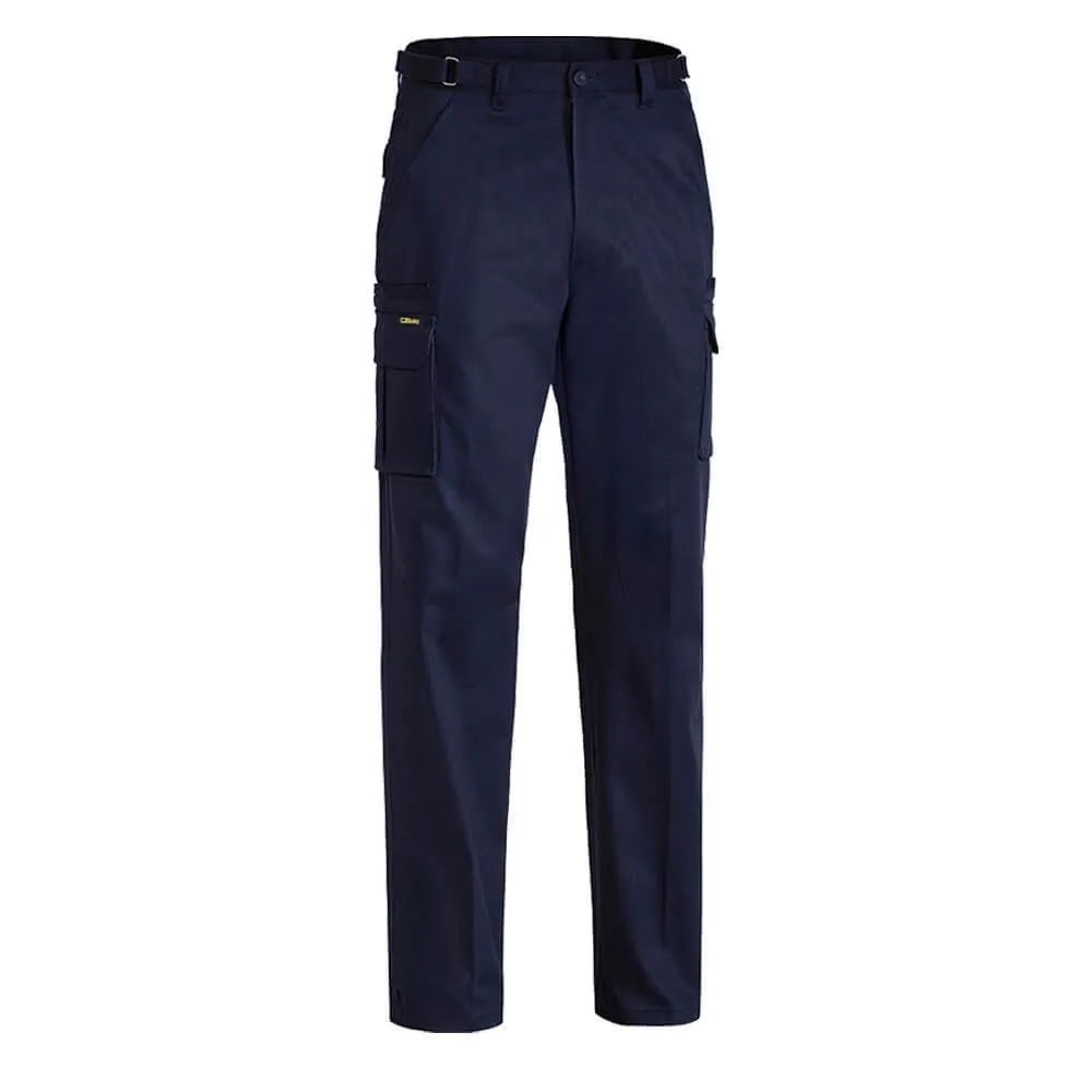 Bisley BPC6007 Cotton Drill Cargo Pants Navy