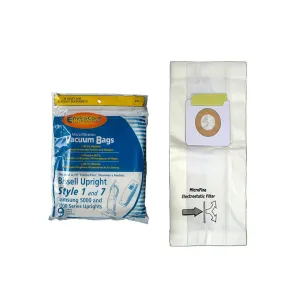 Bissell Style 1 and 7 Upright Vacuum Bags -9 Pk