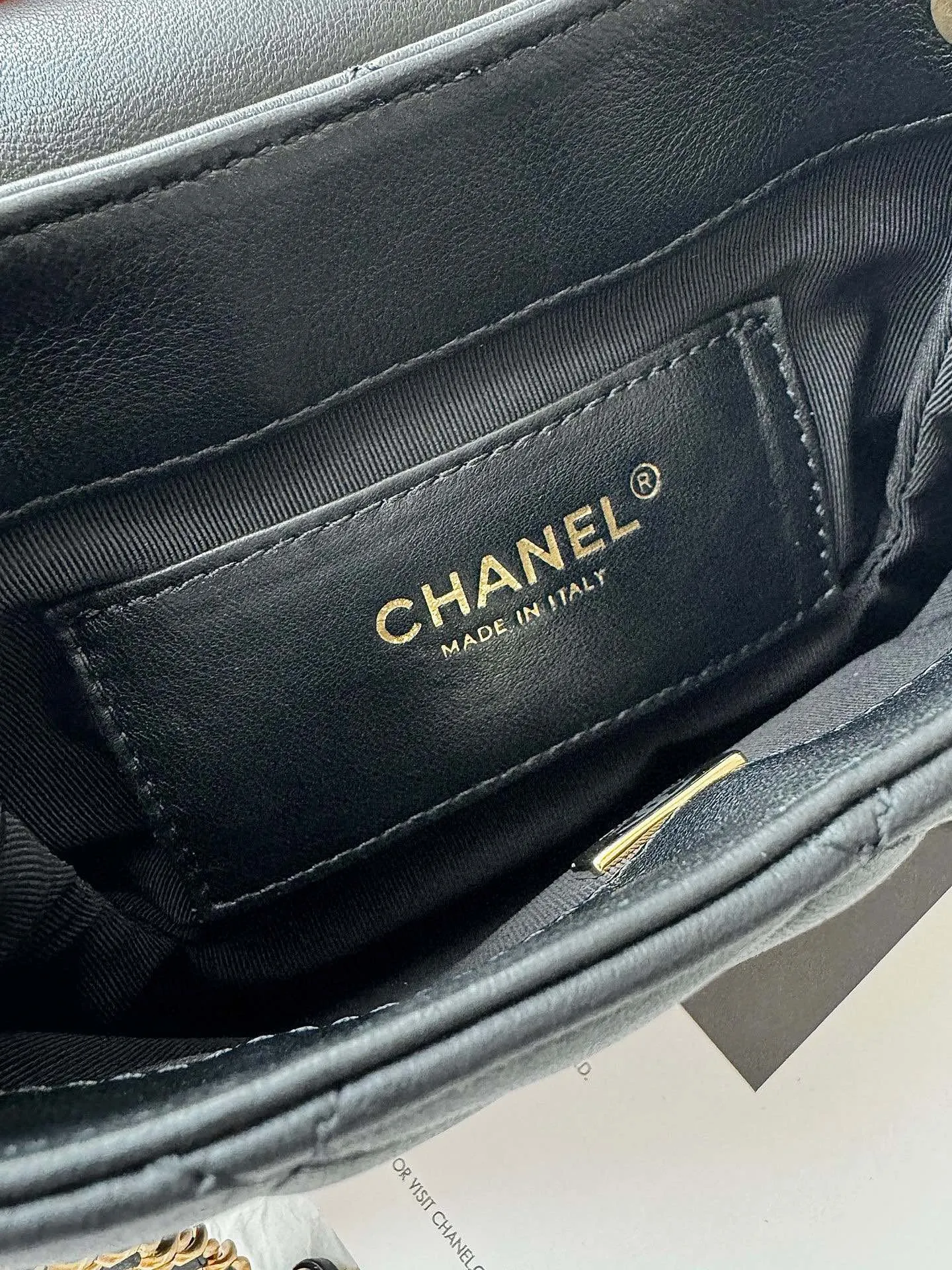 black 20cm bag gold hobo Timely delivery CHANEL hardware All-inclusive 24c lambskin