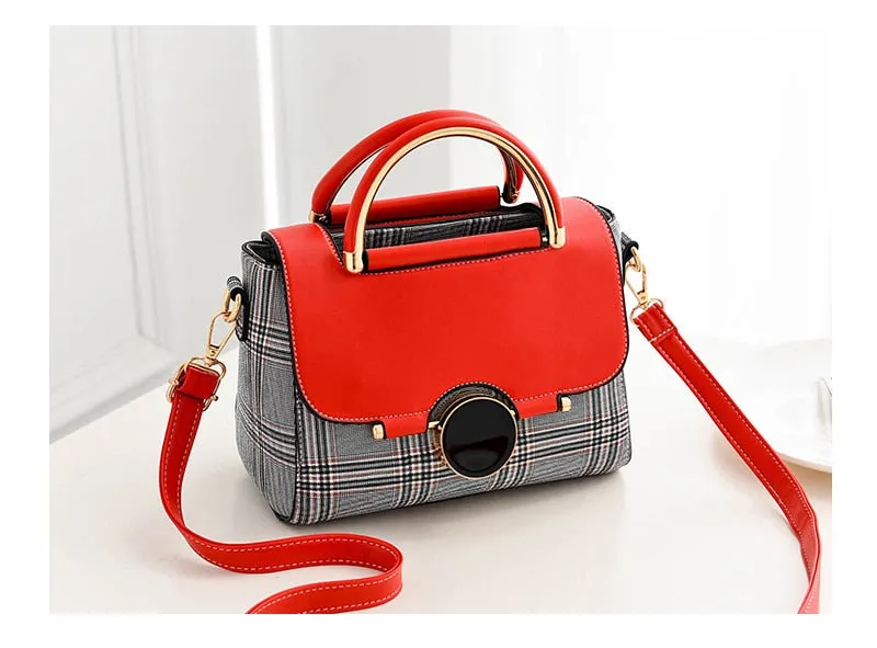 Black Button Bag