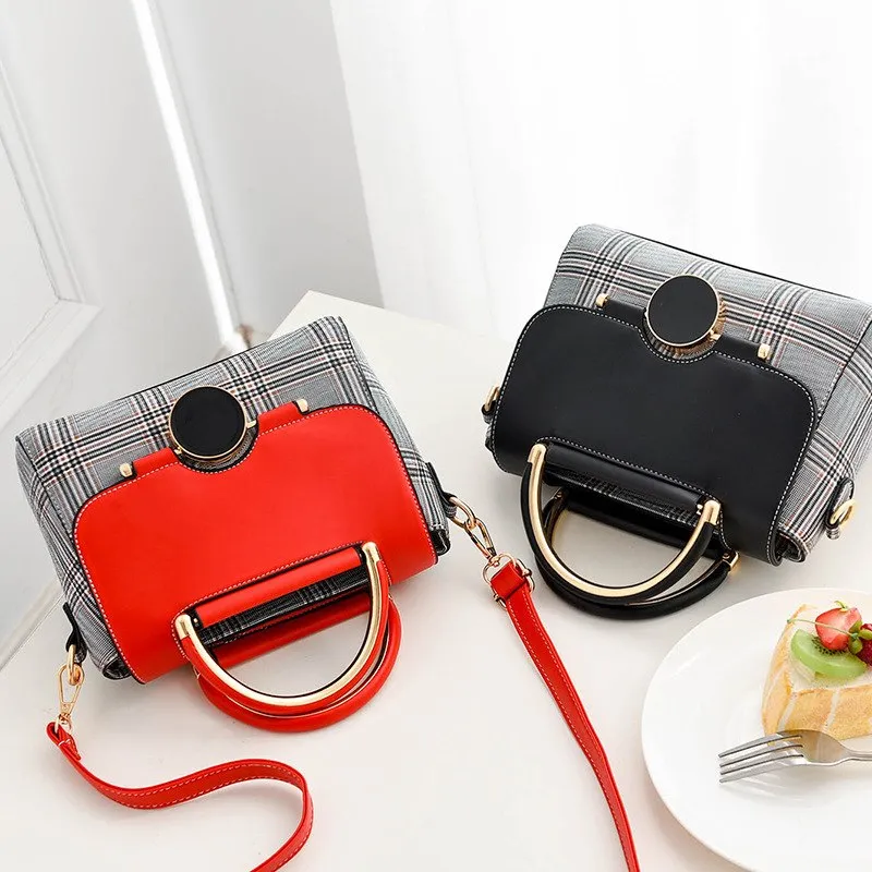 Black Button Bag