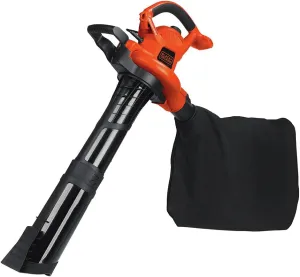 BLACK DECKER Leaf Blower, Vacuum and Mulcher 3-in-1, 12 Amp, 250 MPH, 400 CFM (BV6000)