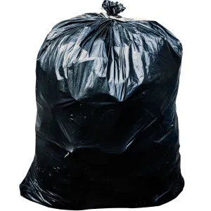 Black LDPE Heavy Duty 240L Bin Liner 1,450mm x 1,140mm (Pack 25 Bags) (Carton 8 Packs)