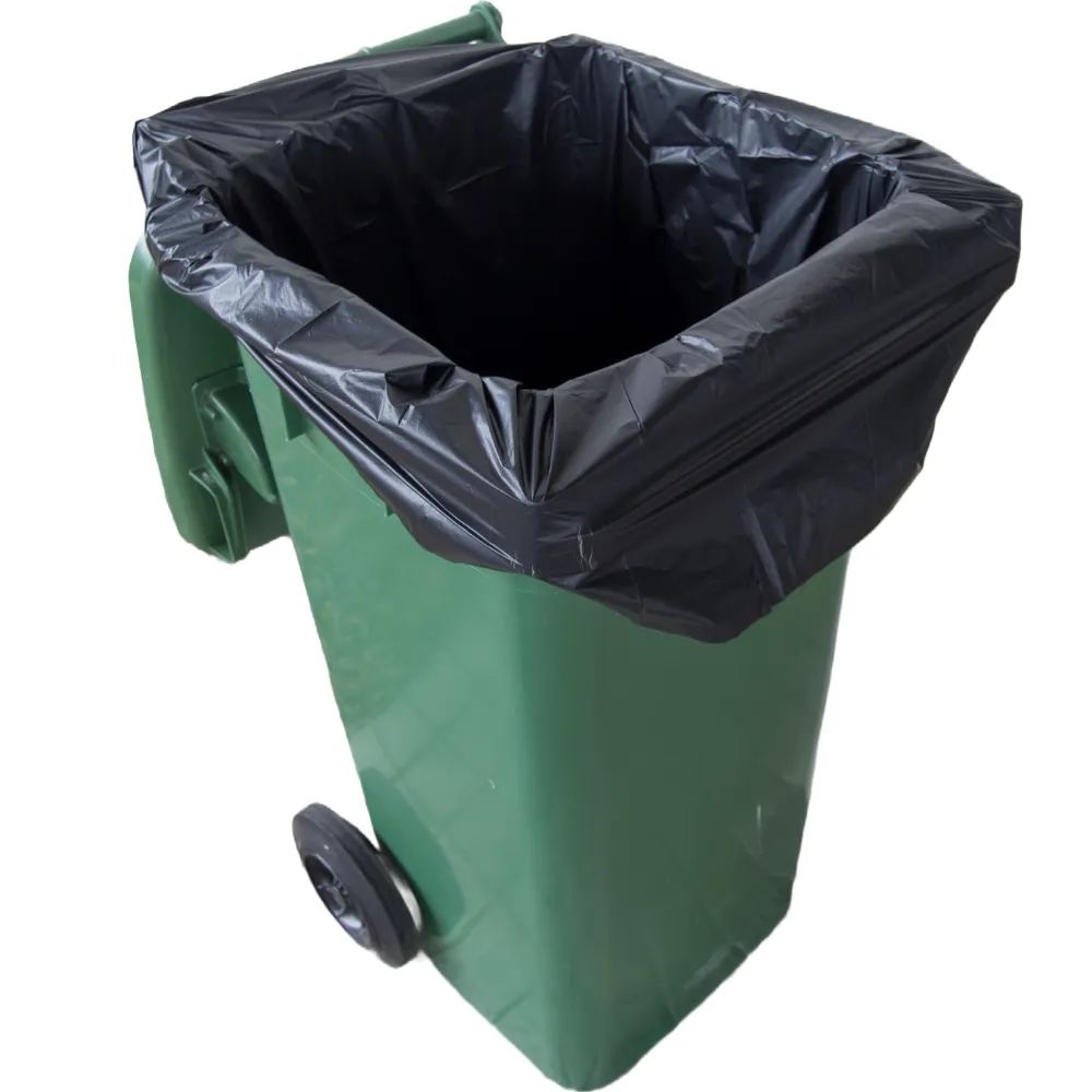 Black LDPE Heavy Duty 240L Bin Liner 1,450mm x 1,140mm (Pack 25 Bags) (Carton 8 Packs)