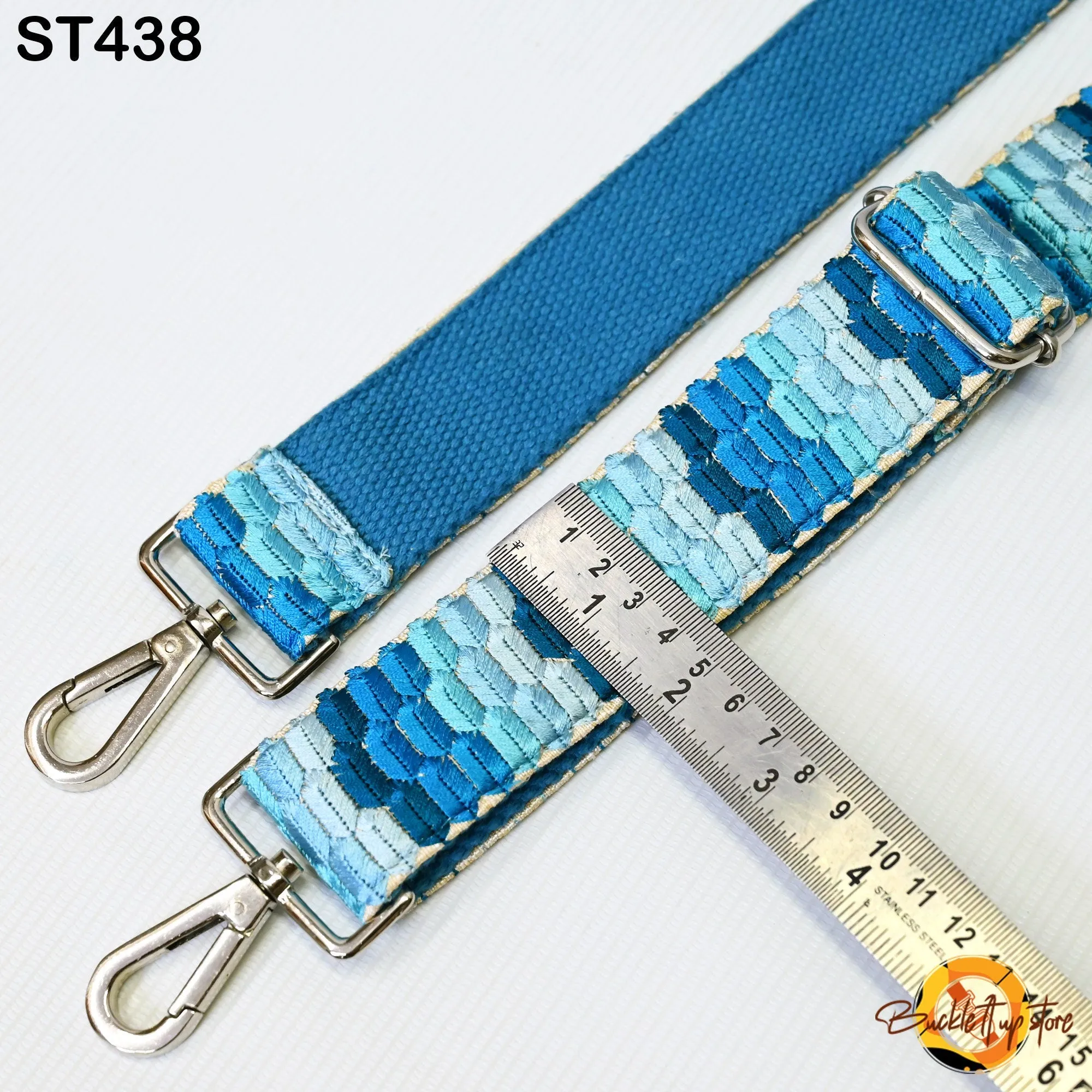 Blue Embroidery Replacement Strap Embroidered Purse Strap Crossbody Strap for Purses Boho Bags Strap Guitar Strap Handbag Strap Gift for Mom