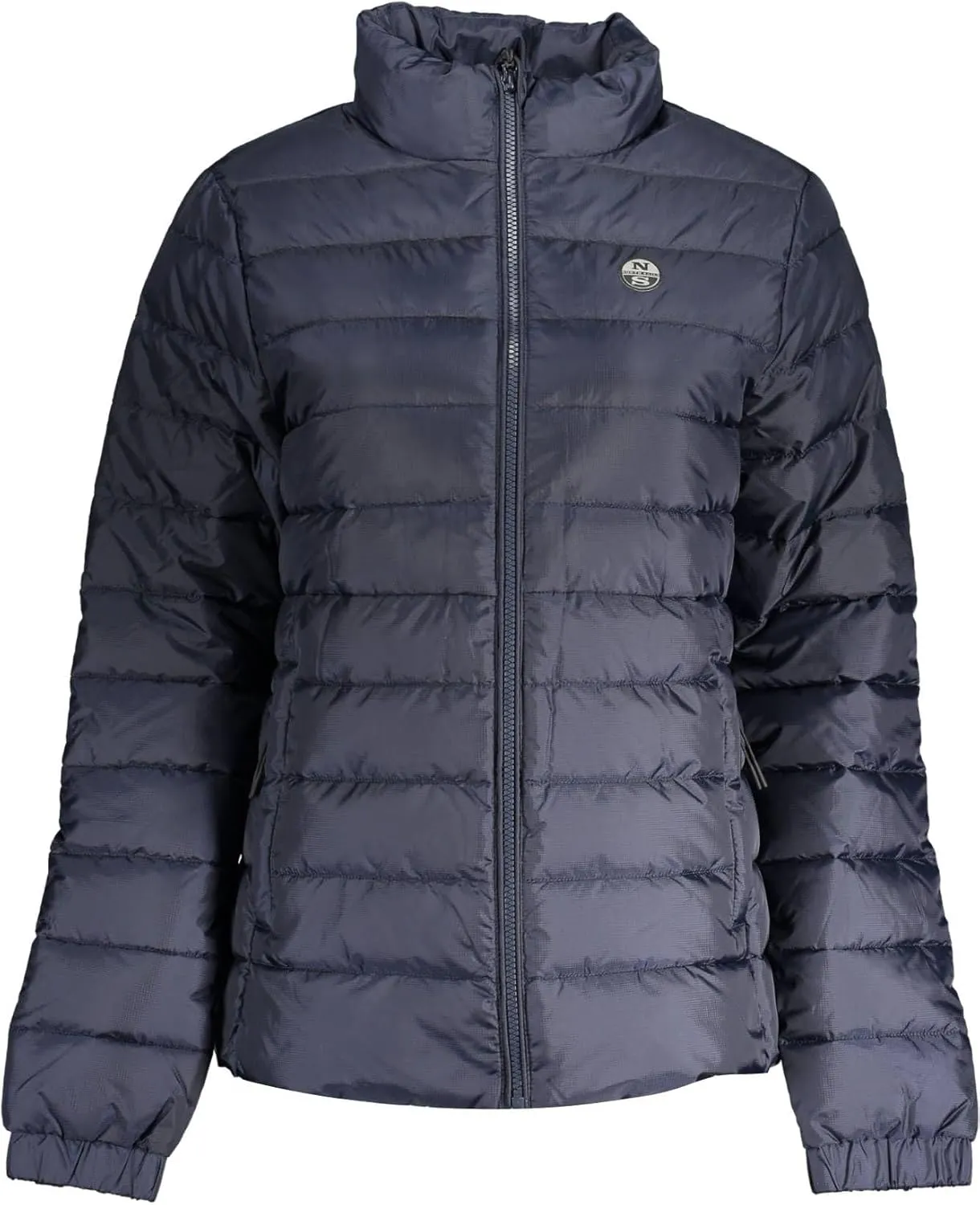 Blue Polyester Jackets & Women's Coat