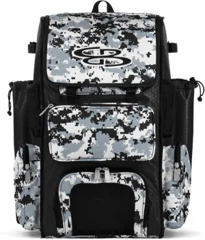 Boombah Superpack Bat Pack - Backpack Version (no wheels) - Holds 4 Bats - Camo Series - Multiple Color Options