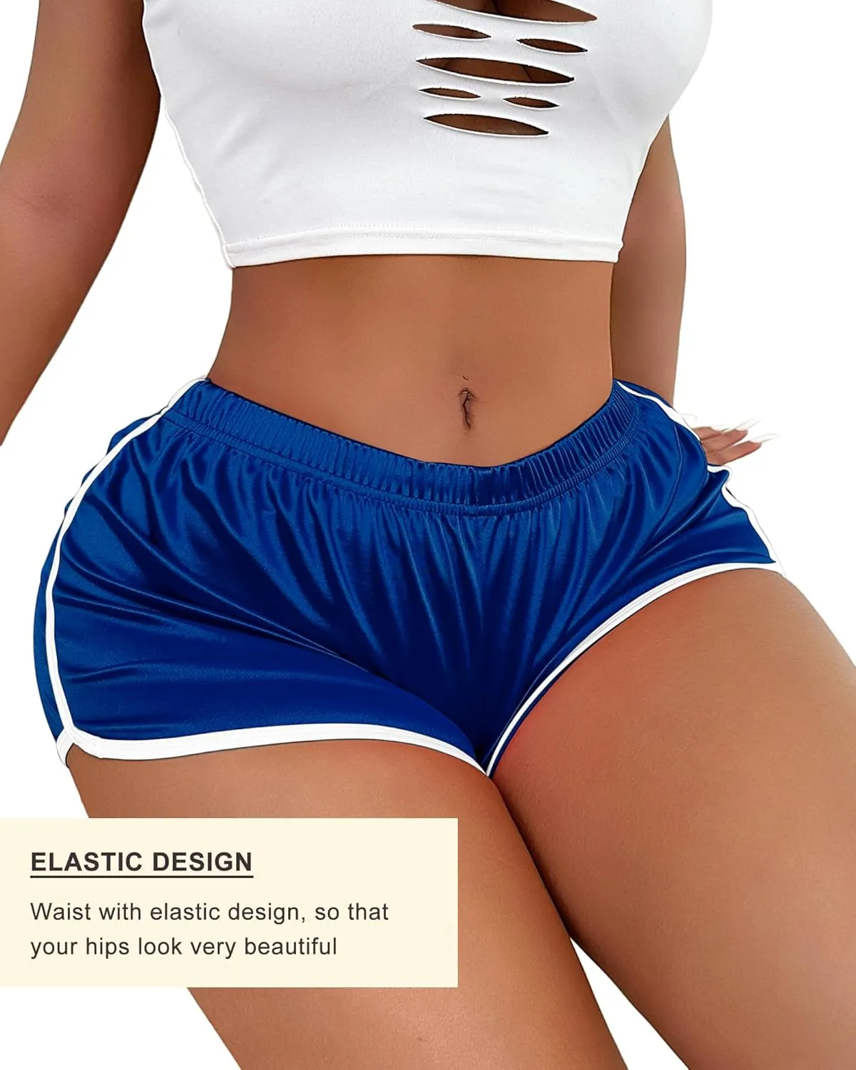 Booty Shorts for Women Sexy Micro Lounge Biker Running Athletic Shorts Workout Hot Pants Rave Bottoms