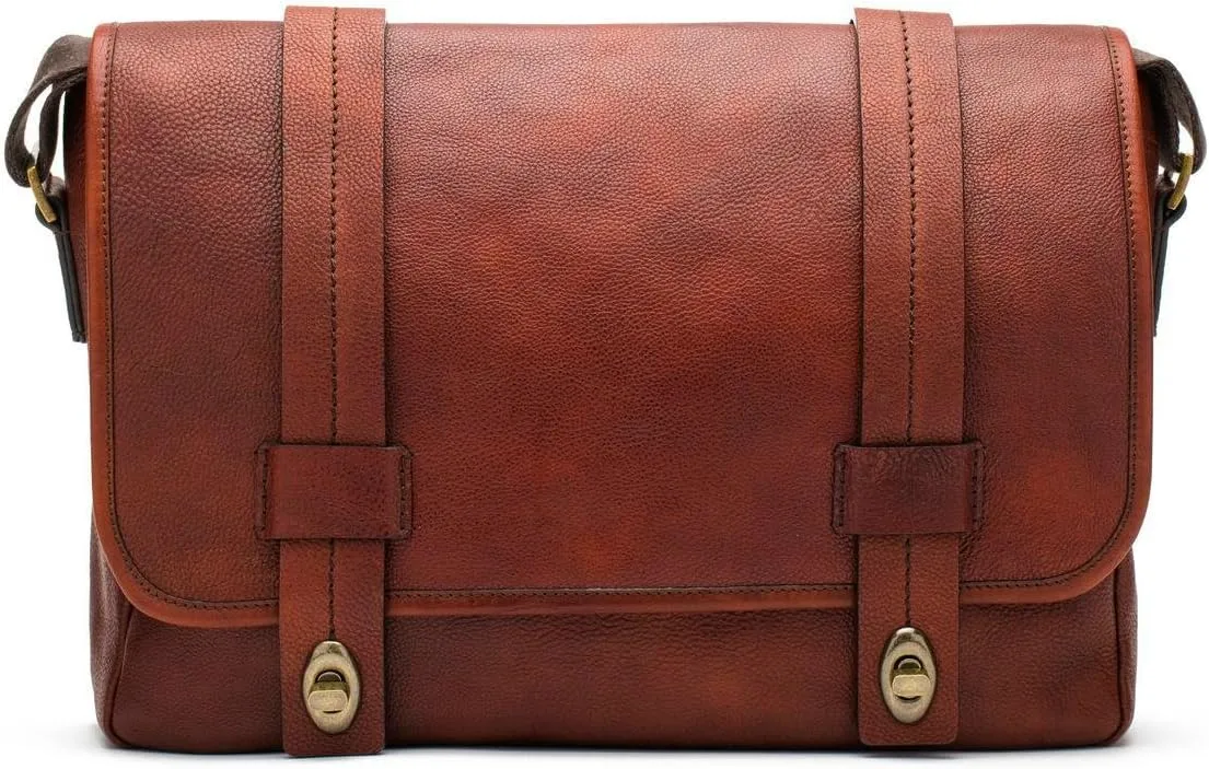 Bosca Washed Leather Messenger