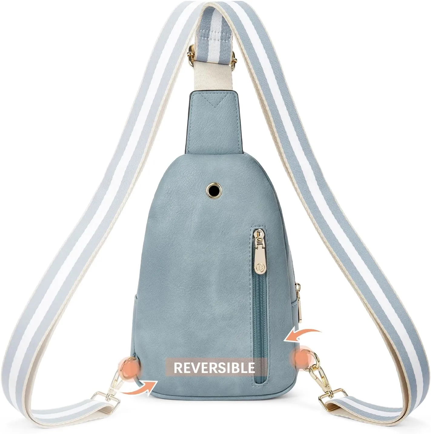 BOSTANTEN Small Sling Bag for Women Leather Crossbody Bags Fanny Pack Chest Bag for Travel