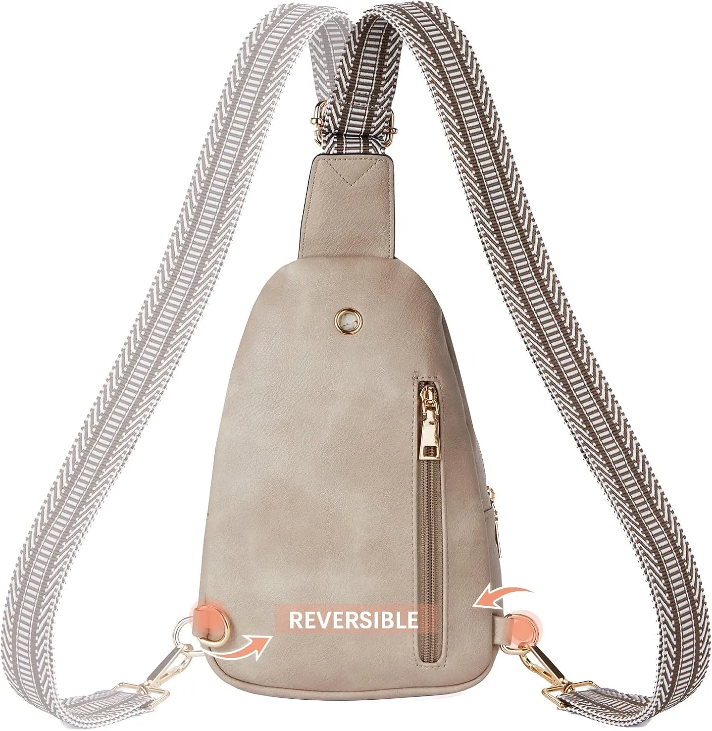 BOSTANTEN Small Sling Bag for Women Leather Crossbody Bags Fanny Pack Chest Bag for Travel