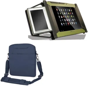 BoxWave Case Compatible with Amrel BioSense AT80 MAX - Encompass Urban Bag, Over Shoulder Messenger Straps Handle Bag Pockets - Navy