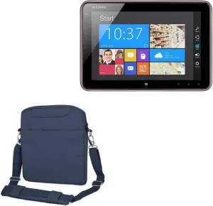 BoxWave Case Compatible with Bluebird ET100 - Encompass Urban Bag, Over Shoulder Messenger Straps Handle Bag Pockets - Navy
