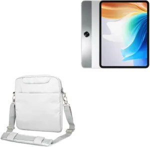 BoxWave Case Compatible with Oppo Pad Air2 - Encompass Urban Bag, Over Shoulder Messenger Straps Handle Bag Pockets - Cool Grey