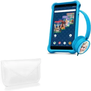 BoxWave Case Compatible with Packard Bell Tablet Disney Edition (7 in) - Elite Leather Messenger Pouch, Synthetic Leather Cover Case Envelope Design - Ivory White