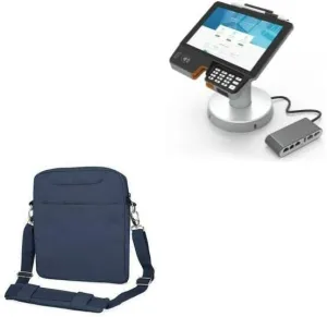 BoxWave Case Compatible with Pax Aries AR8 - Encompass Urban Bag, Over Shoulder Messenger Straps Handle Bag Pockets - Navy